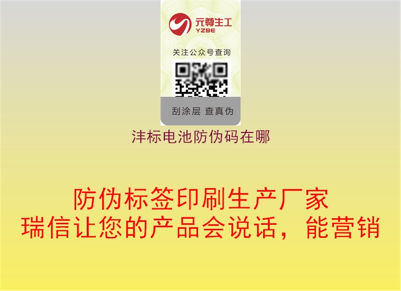 沣标电池防伪码在哪(图3) 沣标电池防伪码在哪3.jpg