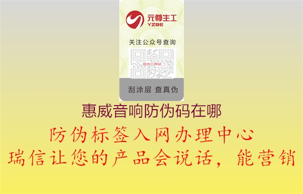 惠威音响防伪码在哪(图3) 惠威音响防伪码在哪3.jpg