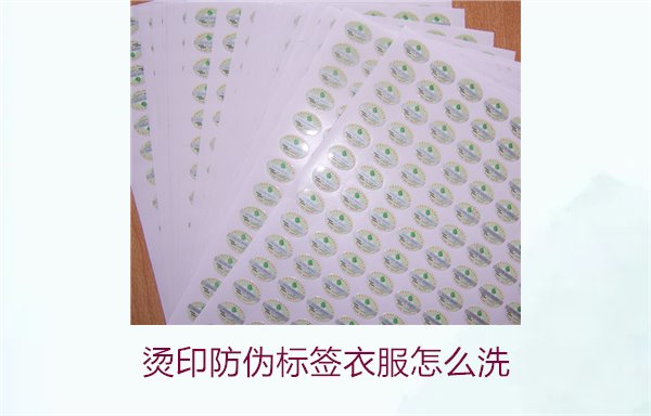 烫印防伪标签衣服怎么洗?保护烫印防伪标签的正确清洗方法(图1) 烫印防伪标签衣服怎么洗?保护烫印防伪标签的正确清洗方法(图1)
