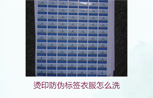 烫印防伪标签衣服怎么洗?保护烫印防伪标签的正确清洗方法(图2) 烫印防伪标签衣服怎么洗?保护烫印防伪标签的正确清洗方法(图2)