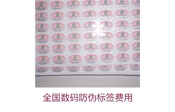 全国数码防伪标签费用(图1) 全国数码防伪标签费用(图1)